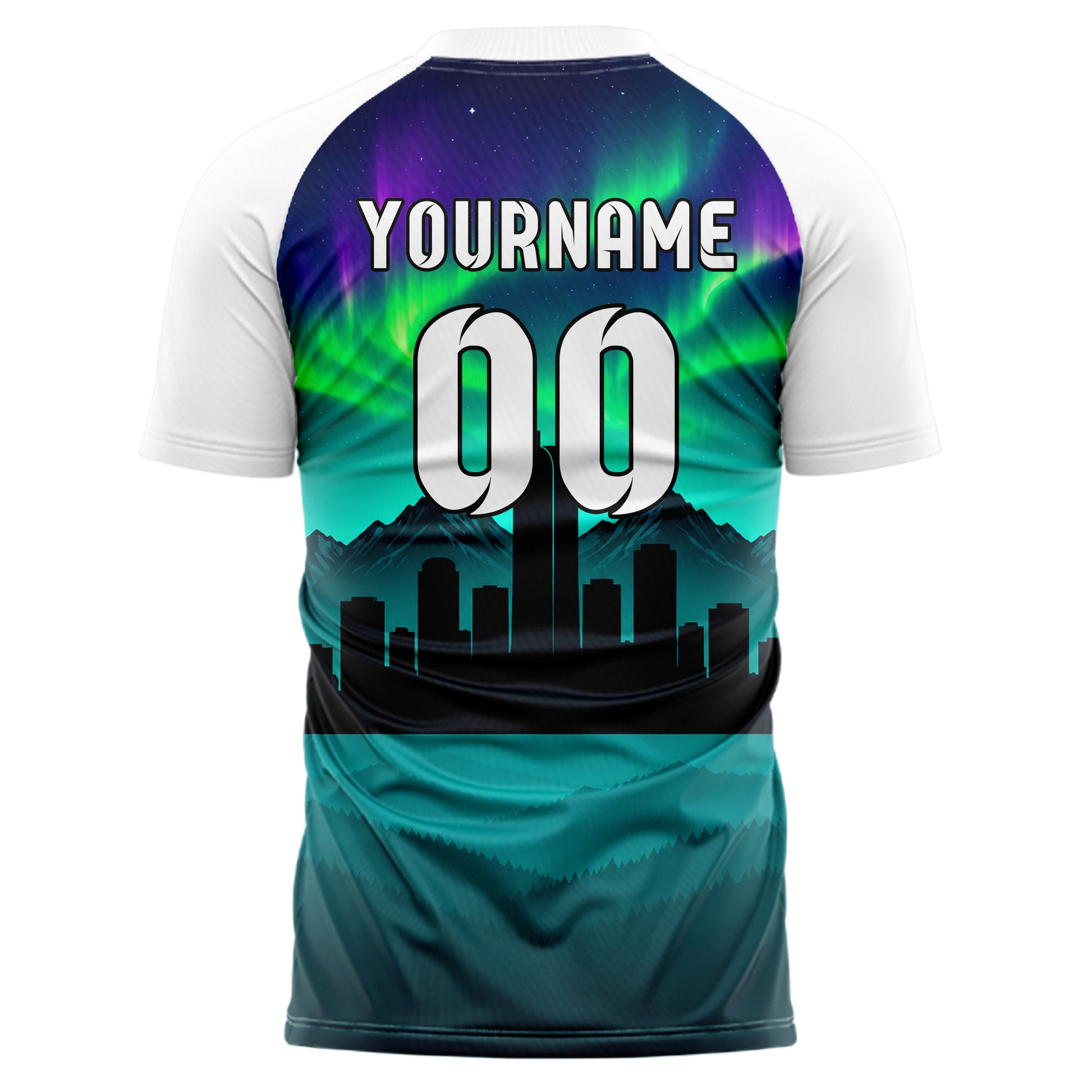 Petrol Denver Skyline Design 15-0080 individuelles Fußballtrikot back