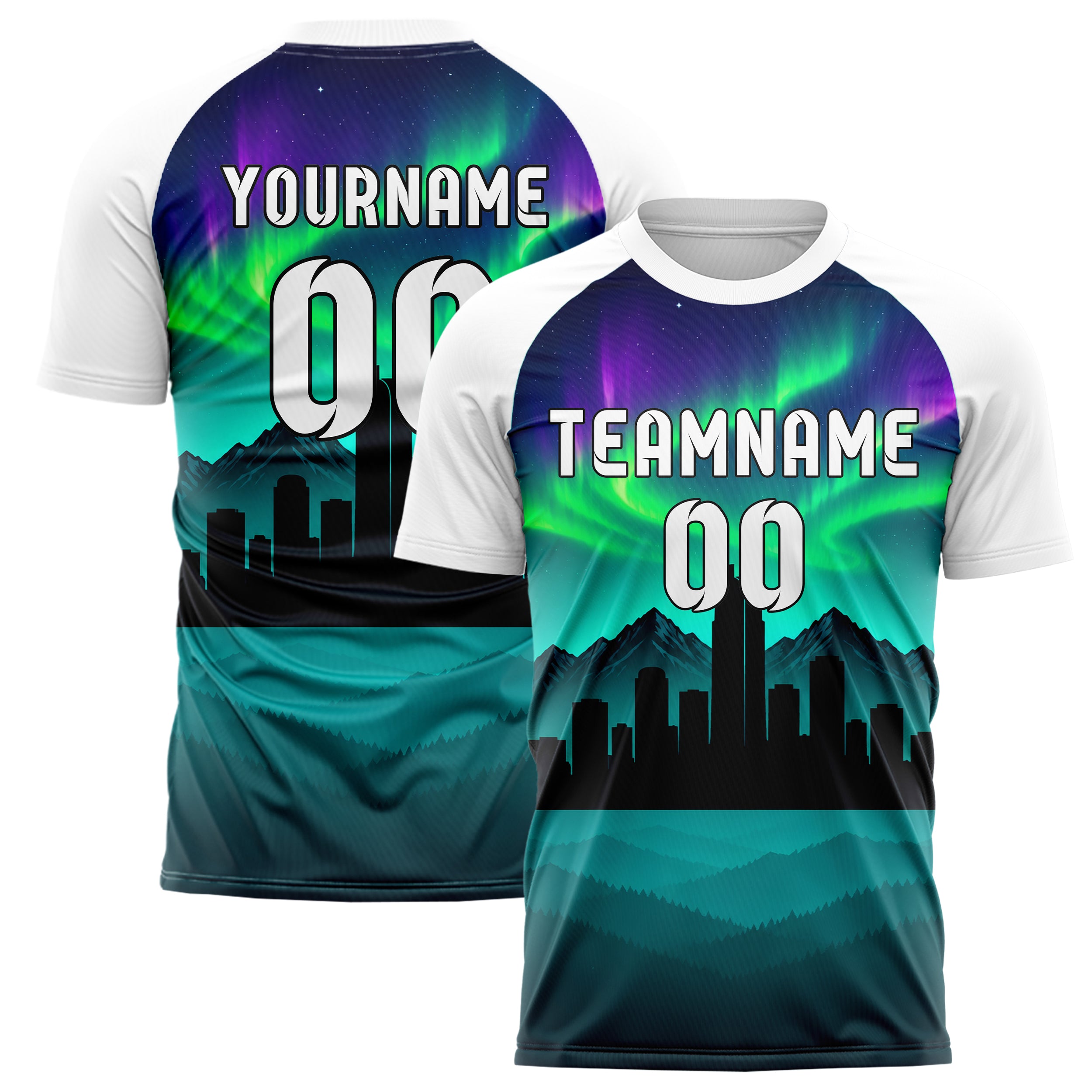 Petrol Denver Skyline Design 15-0080 individuelles Fußballtrikot main