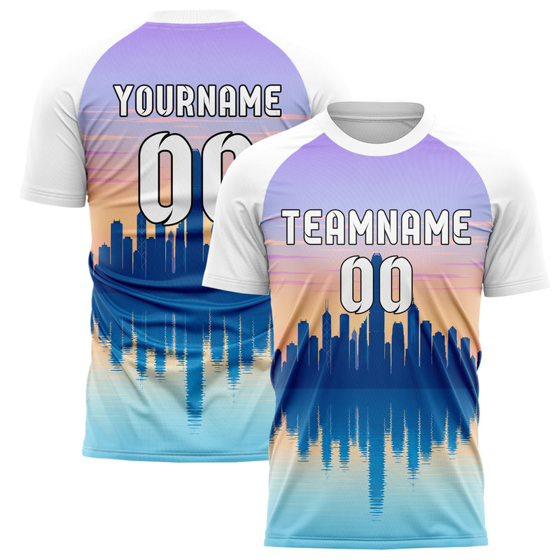 Hellblau Asian Skyline Design 15-0574 individuelles Fußballtrikot main