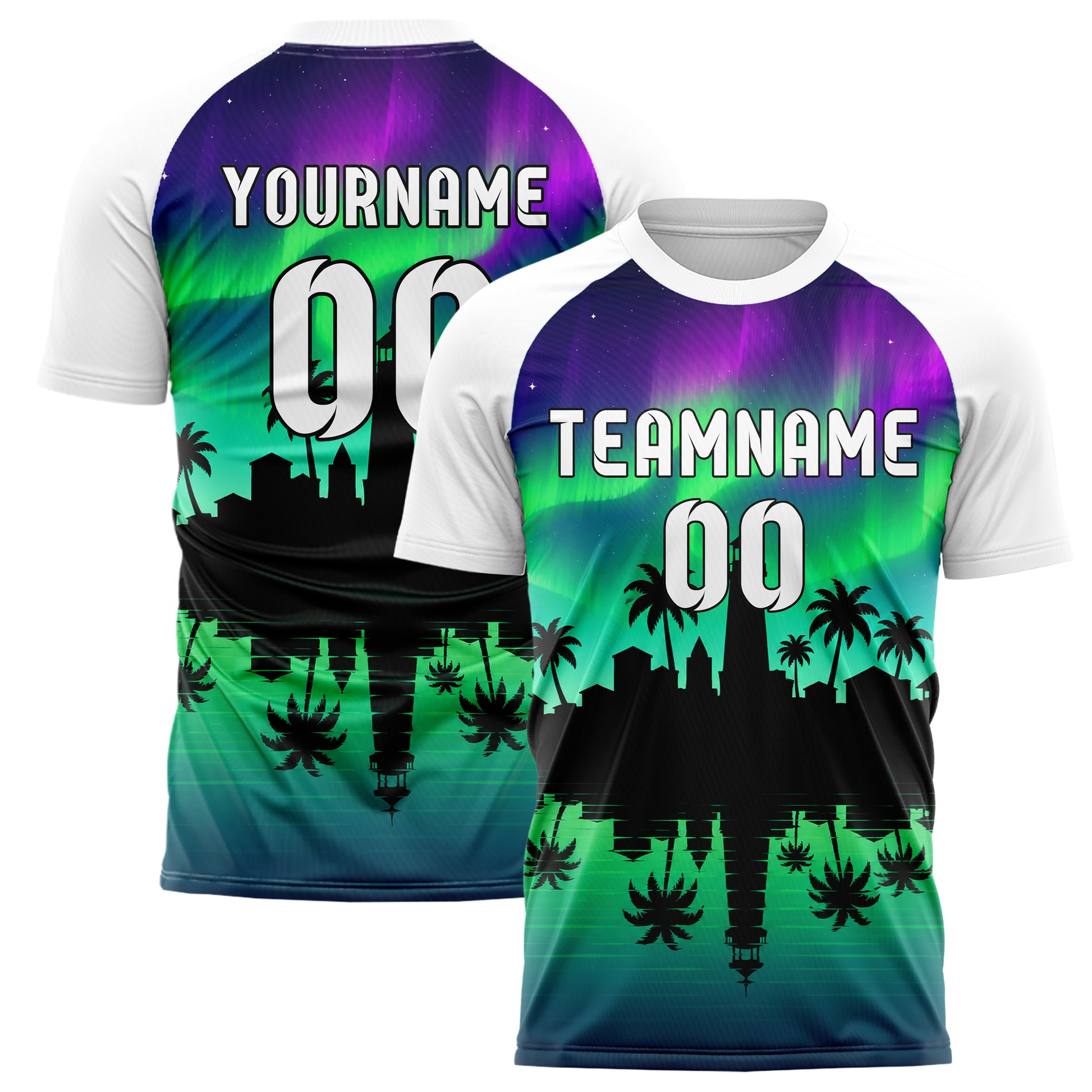 Petrol Seaside Skyline Design 15-0600 individuelles Fußballtrikot main