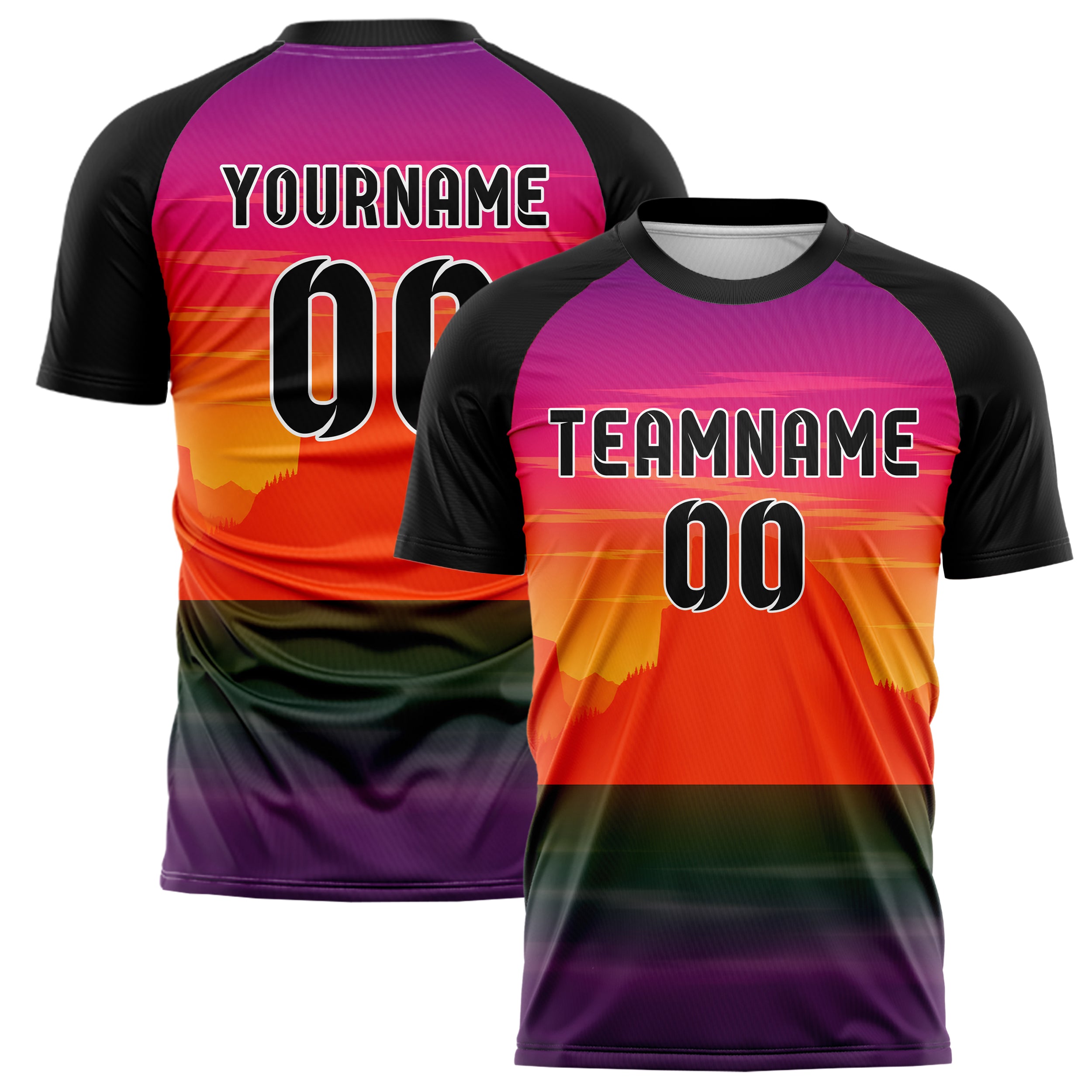 Orange Half Dome Skyline Design 15-0332 individuelles Fußballtrikot main