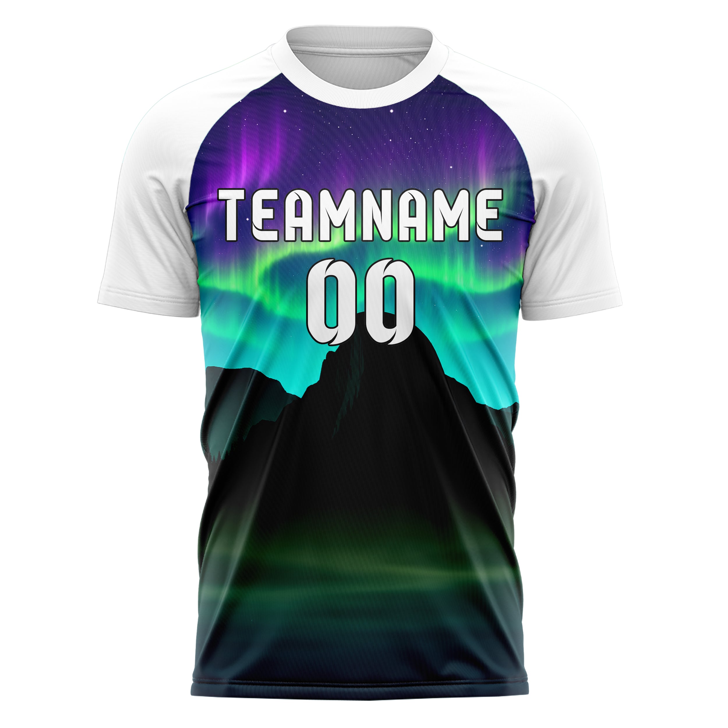 Petrol Half Dome Skyline Design 15-0340 individuelles Fußballtrikot front