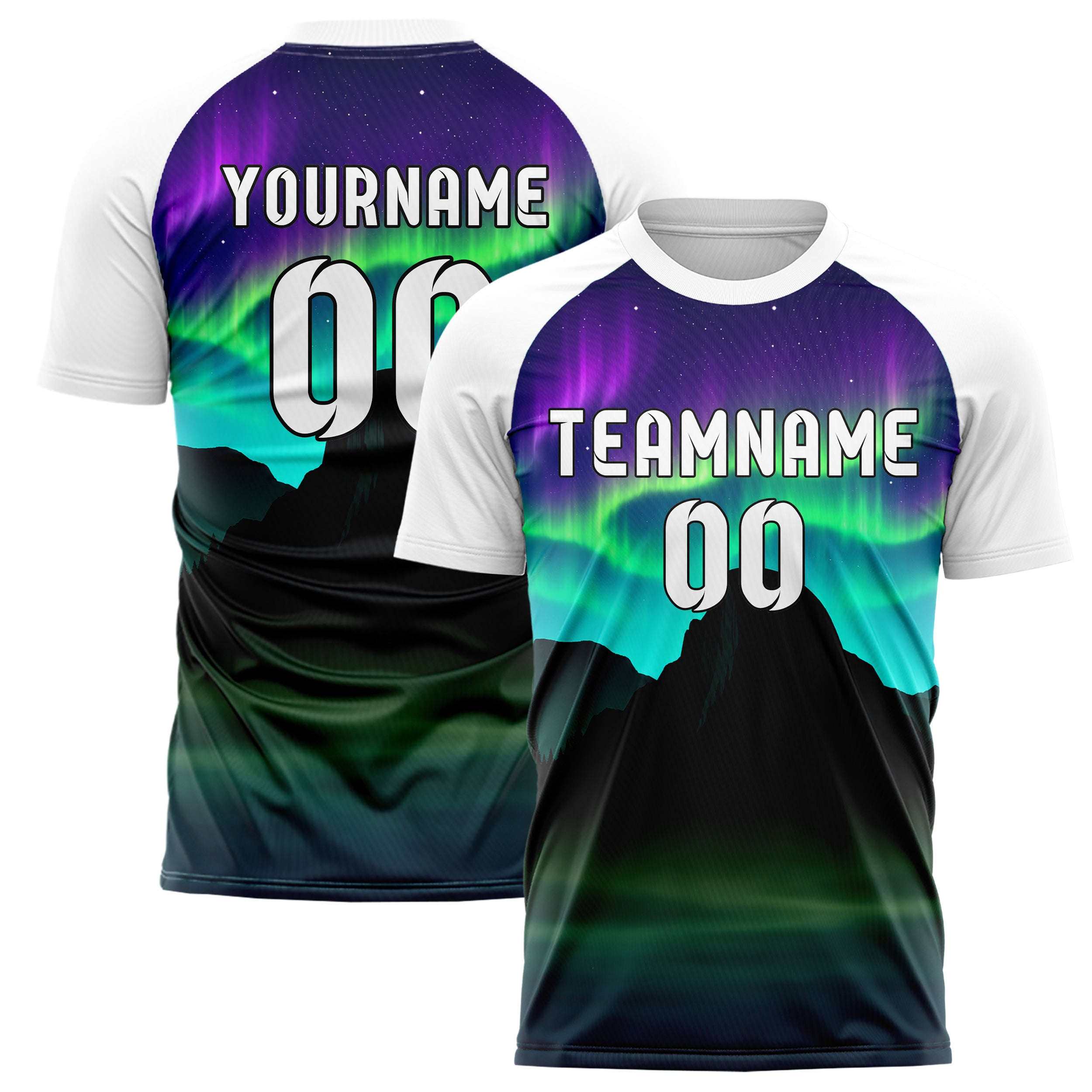 Petrol Half Dome Skyline Design 15-0340 individuelles Fußballtrikot main