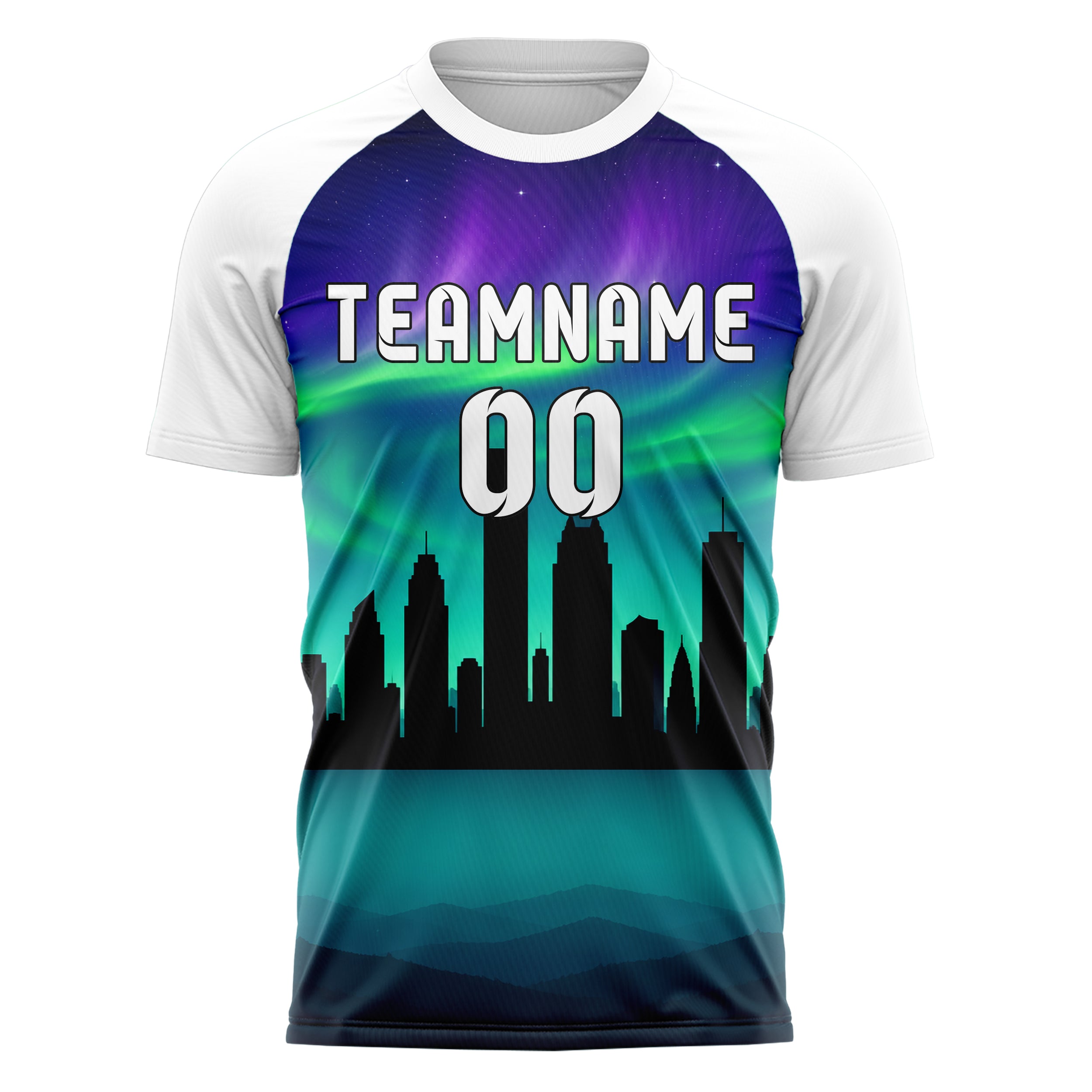 Petrol Houston Skyline Design 15-0120 individuelles Fußballtrikot front