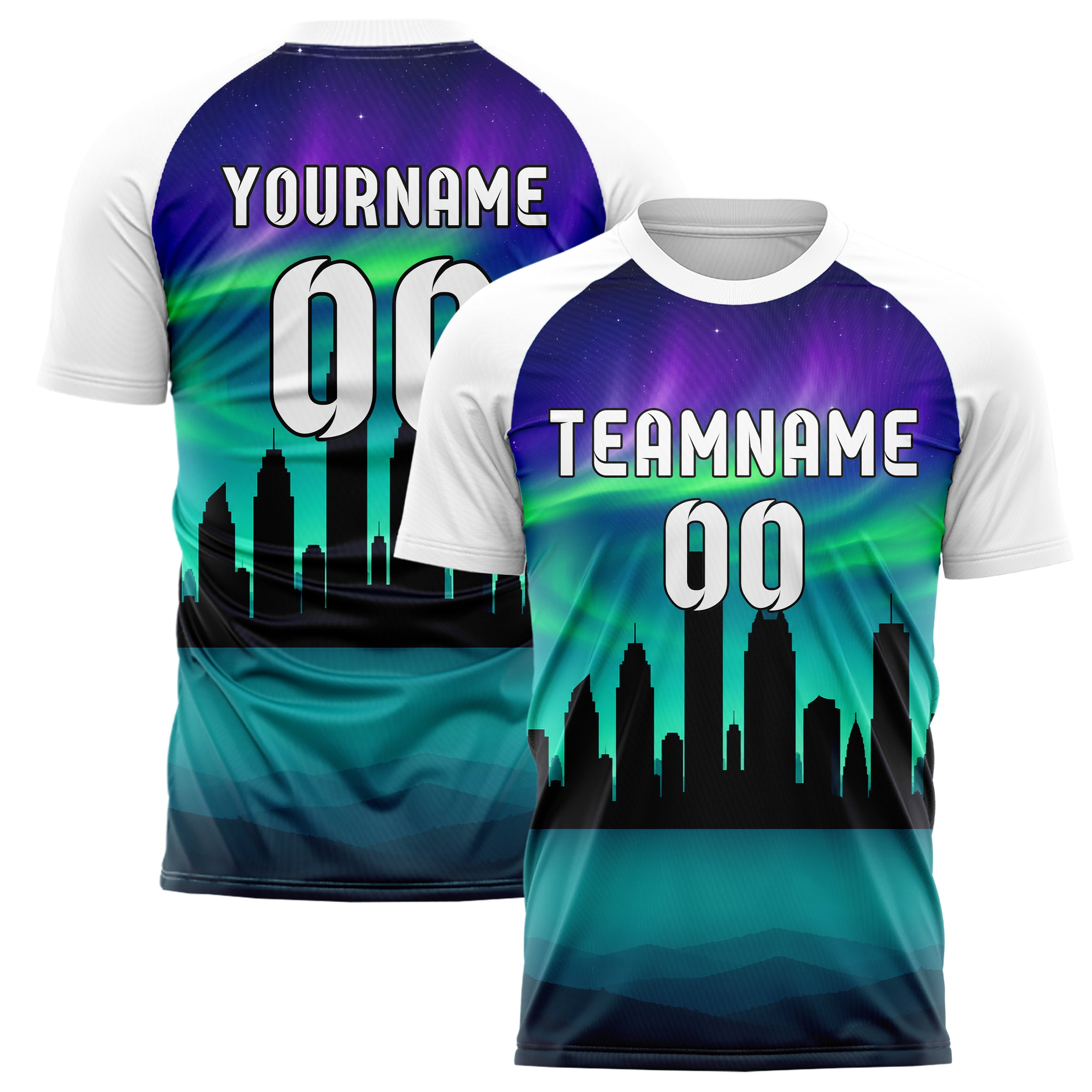 Petrol Houston Skyline Design 15-0120 individuelles Fußballtrikot main
