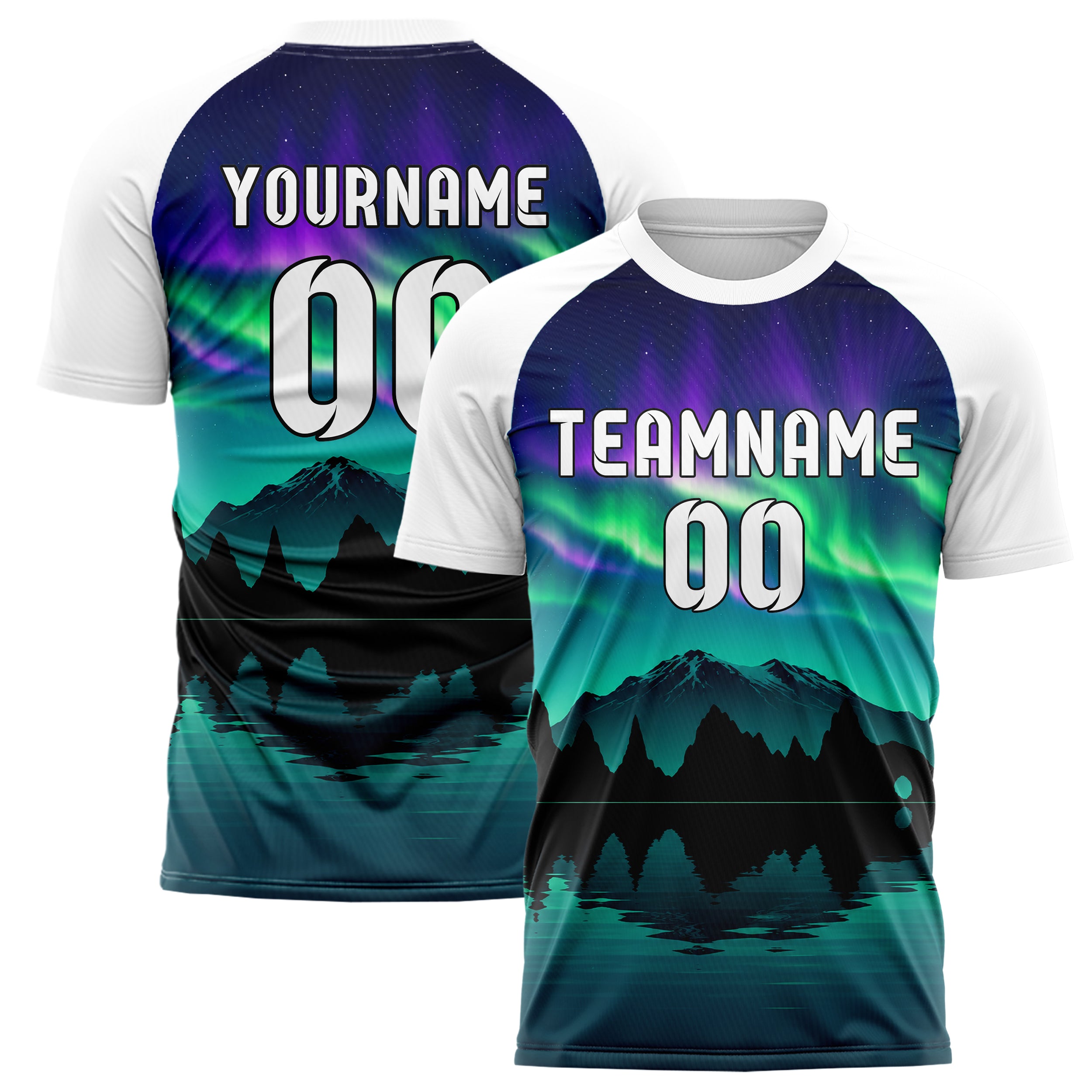 Petrol Iceland Skyline Design 15-0440 individuelles Fußballtrikot main