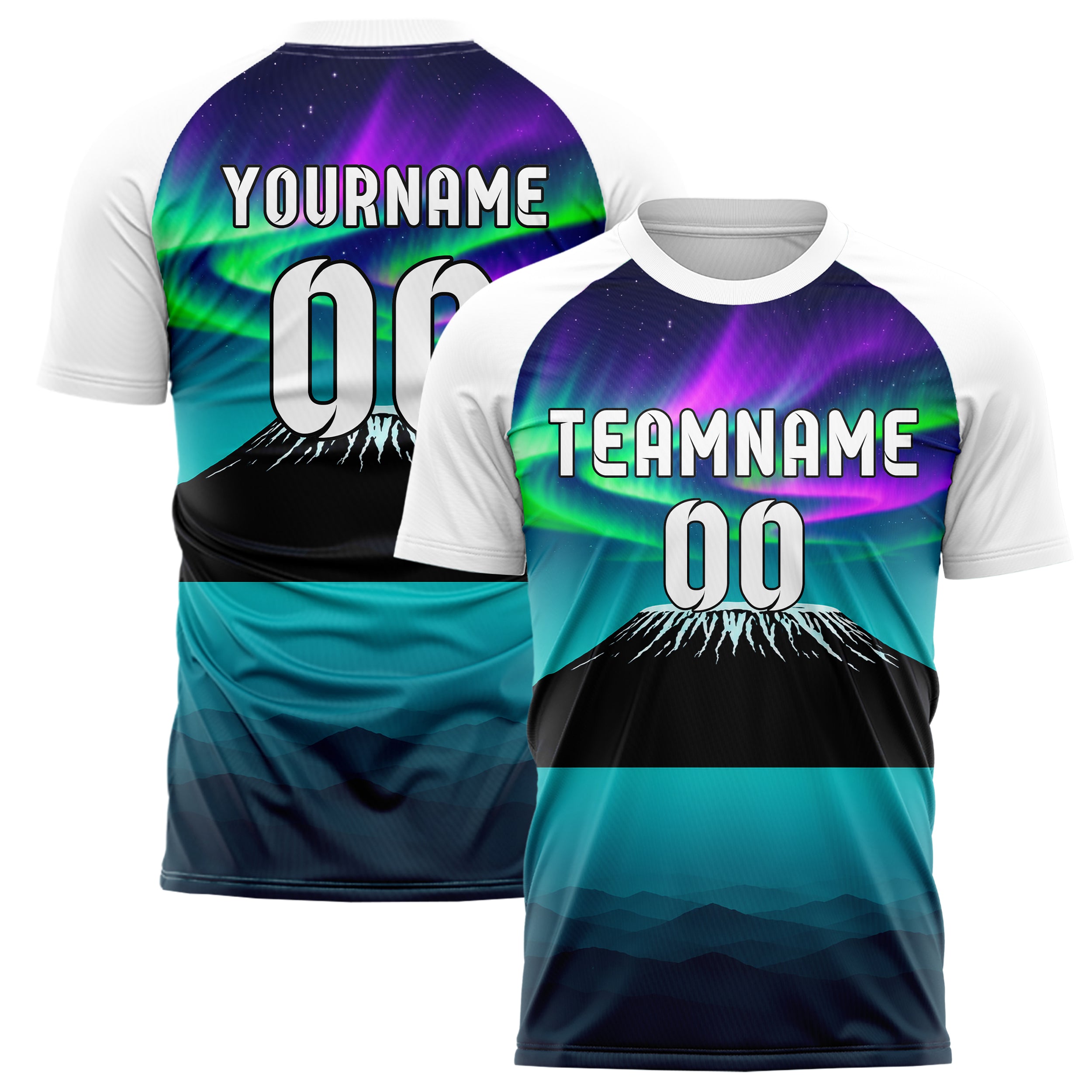 Petrol Kilimanjaro Skyline Design 15-0390 individuelles Fußballtrikot main