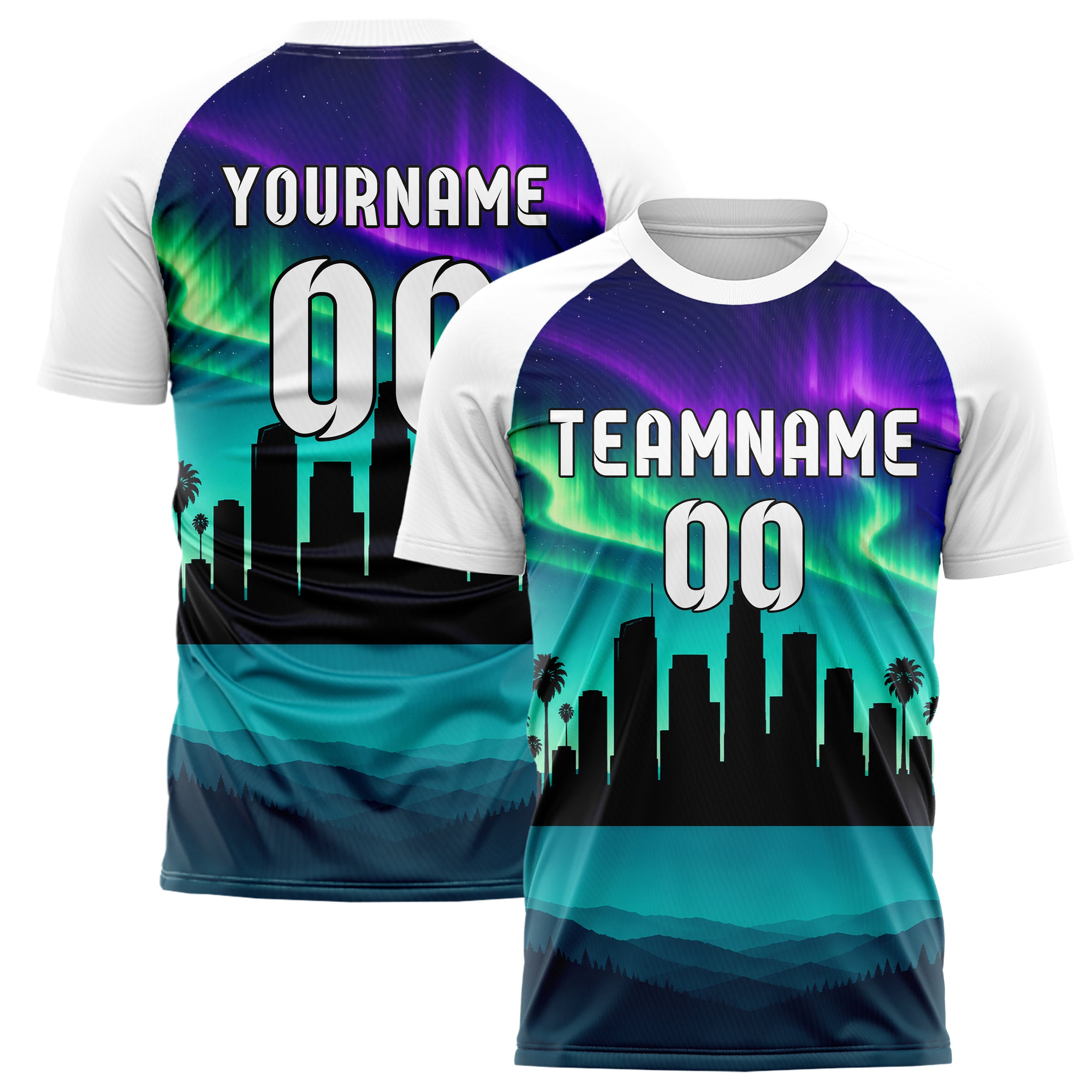 Petrol Los Angeles Skyline Design 15-0030 individuelles Fußballtrikot main