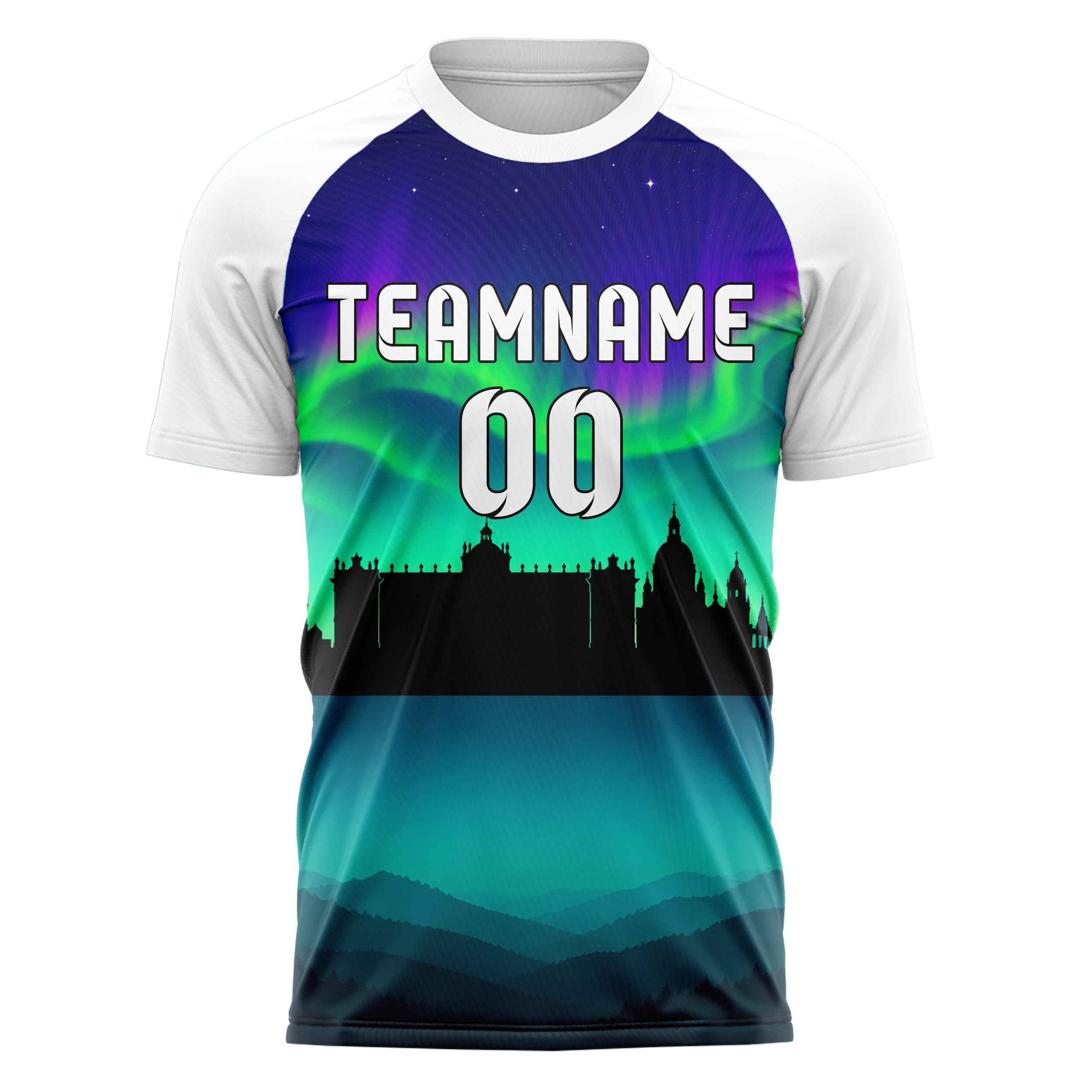 Petrol Madrid Skyline Design 15-0200 individuelles Fußballtrikot front
