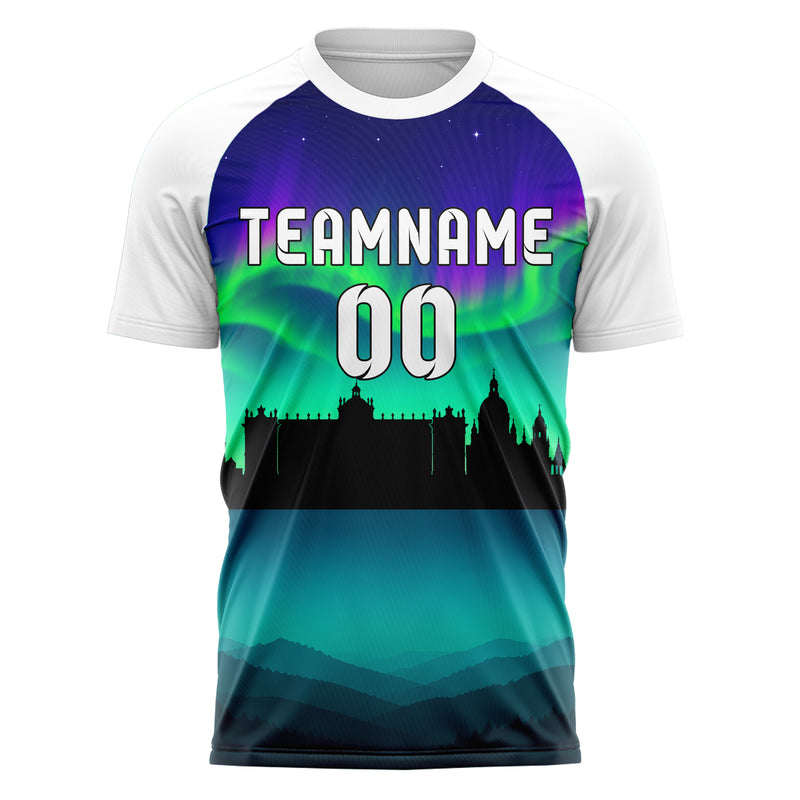 Petrol Madrid Skyline Design 15-0200 individuelles Fußballtrikot front