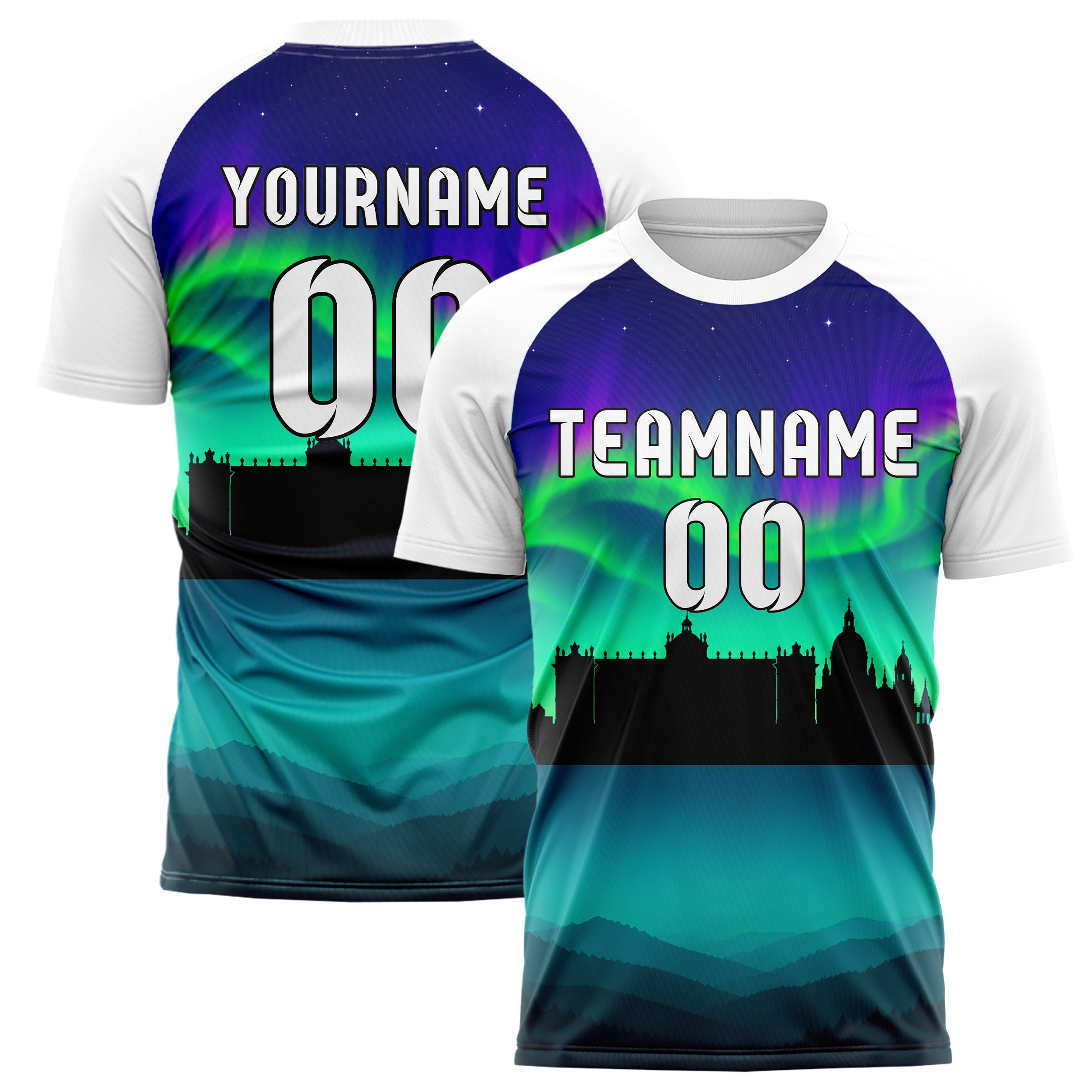 Petrol Madrid Skyline Design 15-0200 individuelles Fußballtrikot main