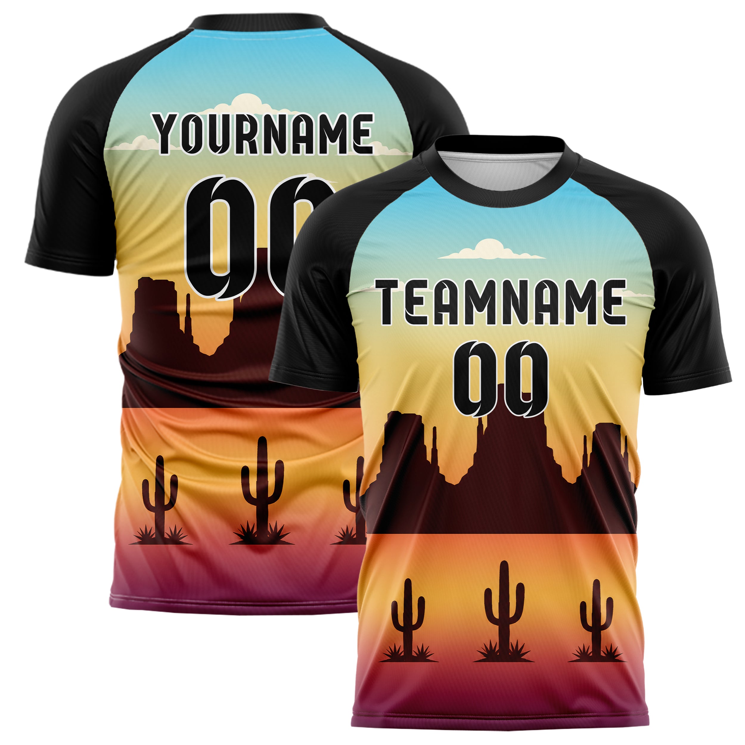 Gelb Washington Monument Skyline Design 15-0465 individuelles Fußballtrikot main