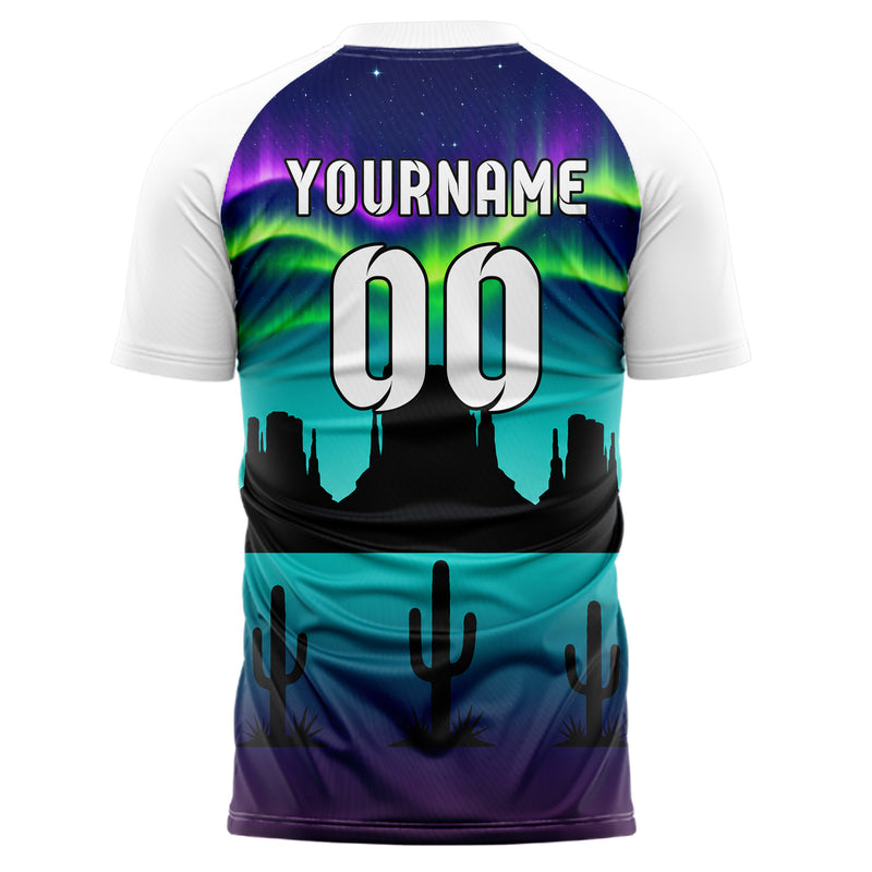 Petrol Washington Monument Skyline Design 15-0470 individuelles Fußballtrikot back