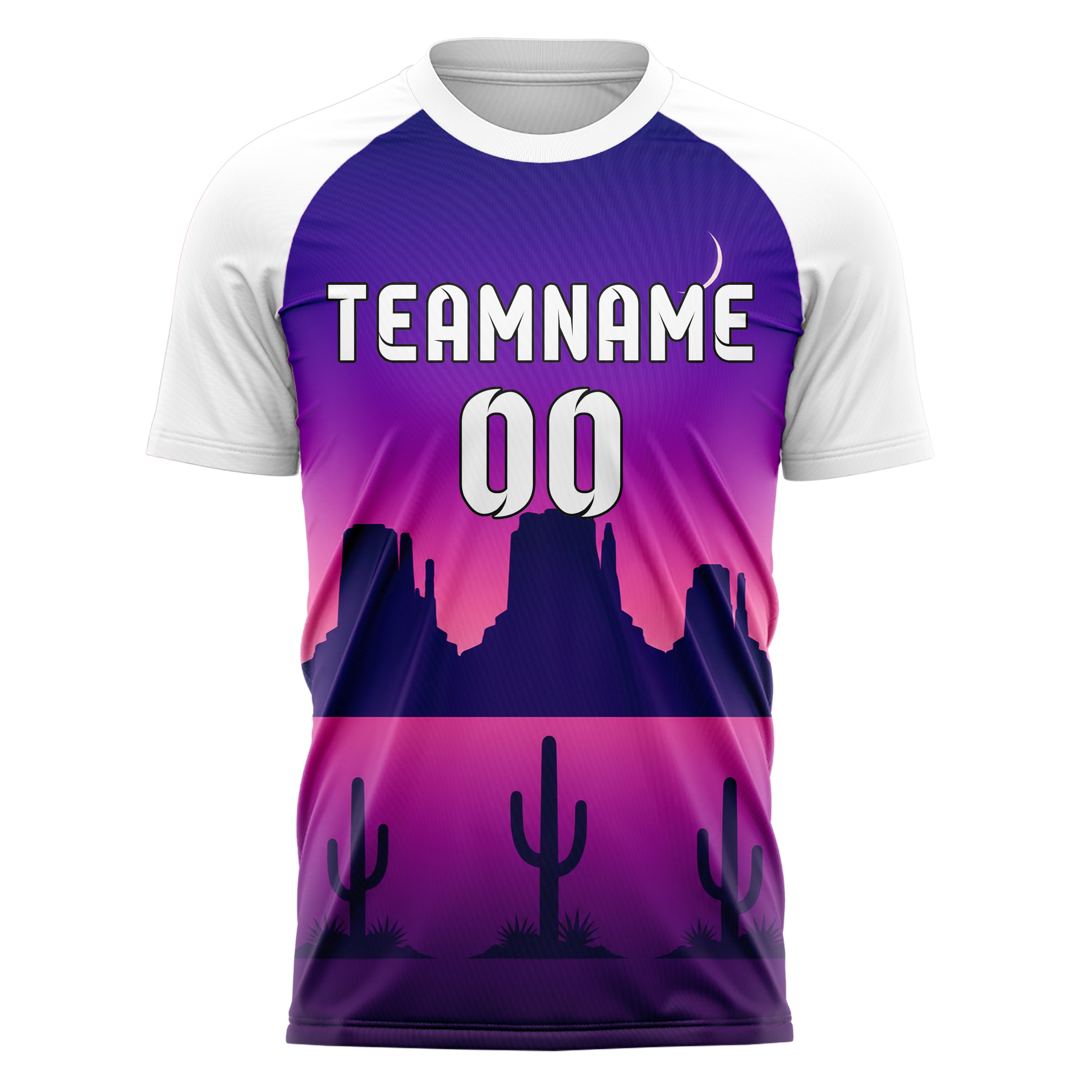 Lila Washington Monument Skyline Design 15-0466 individuelles Fußballtrikot front