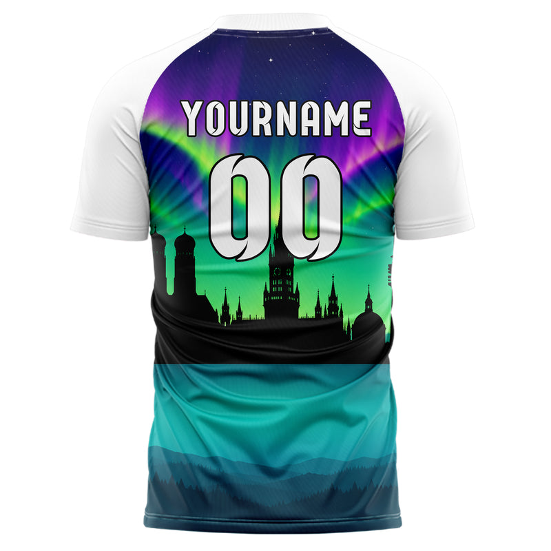 Petrol Munich Skyline Design 15-0230 individuelles Fußballtrikot back