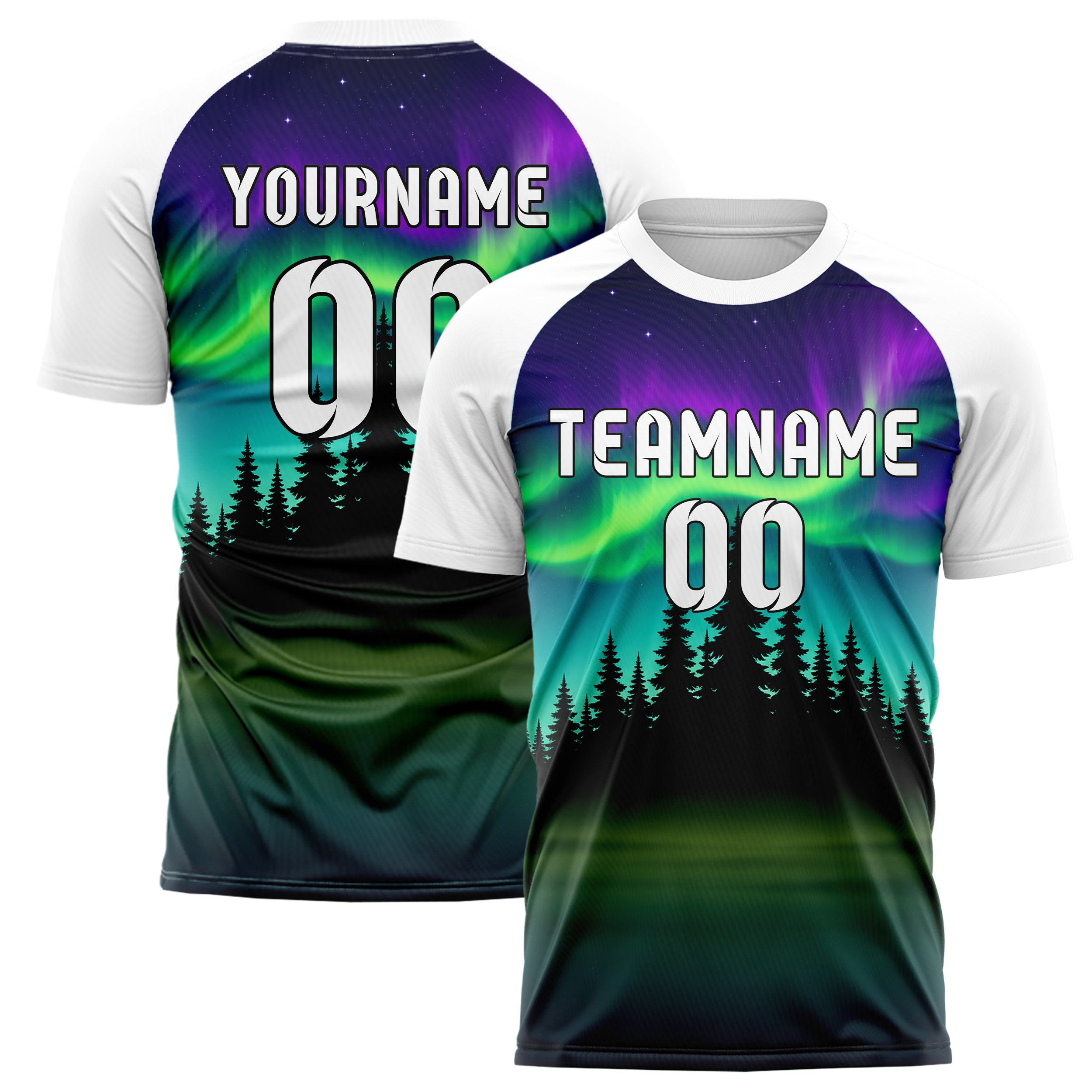 Petrol Pacific Coast Skyline Design 15-0520 individuelles Fußballtrikot main