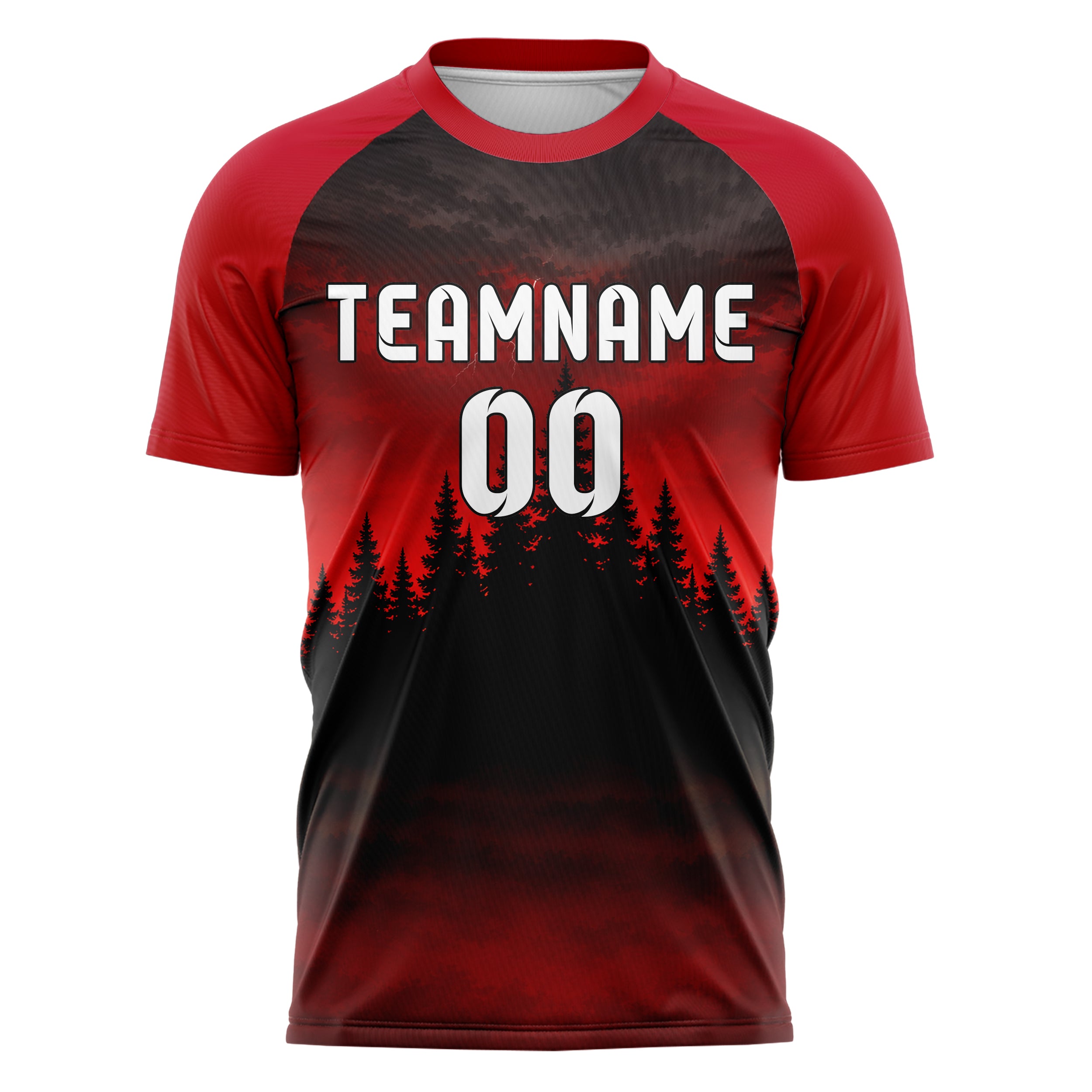 Schwarz Pacific Coast Skyline Design 15-0517 individuelles Fußballtrikot front