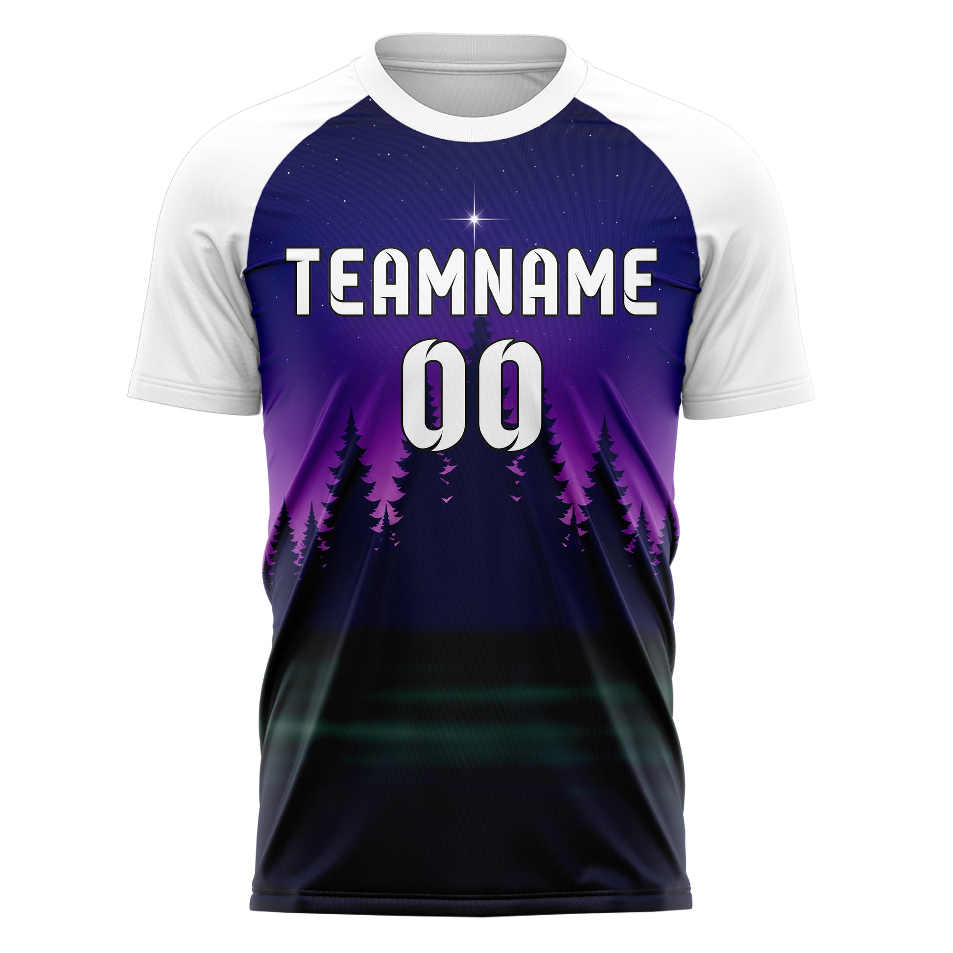 Marineblau Pacific Coast Skyline Design 15-0519 individuelles Fußballtrikot front