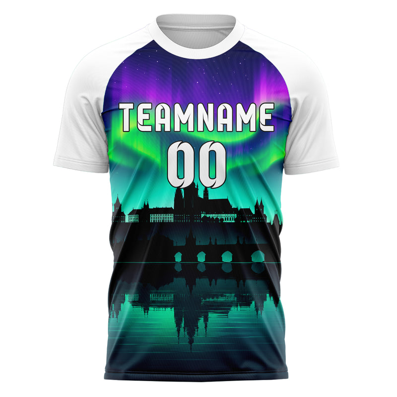 Petrol Prague Skyline Design 15-0210 individuelles Fußballtrikot front