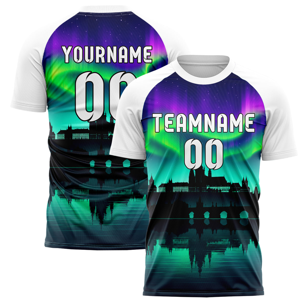 Petrol Prague Skyline Design 15-0210 individuelles Fußballtrikot main