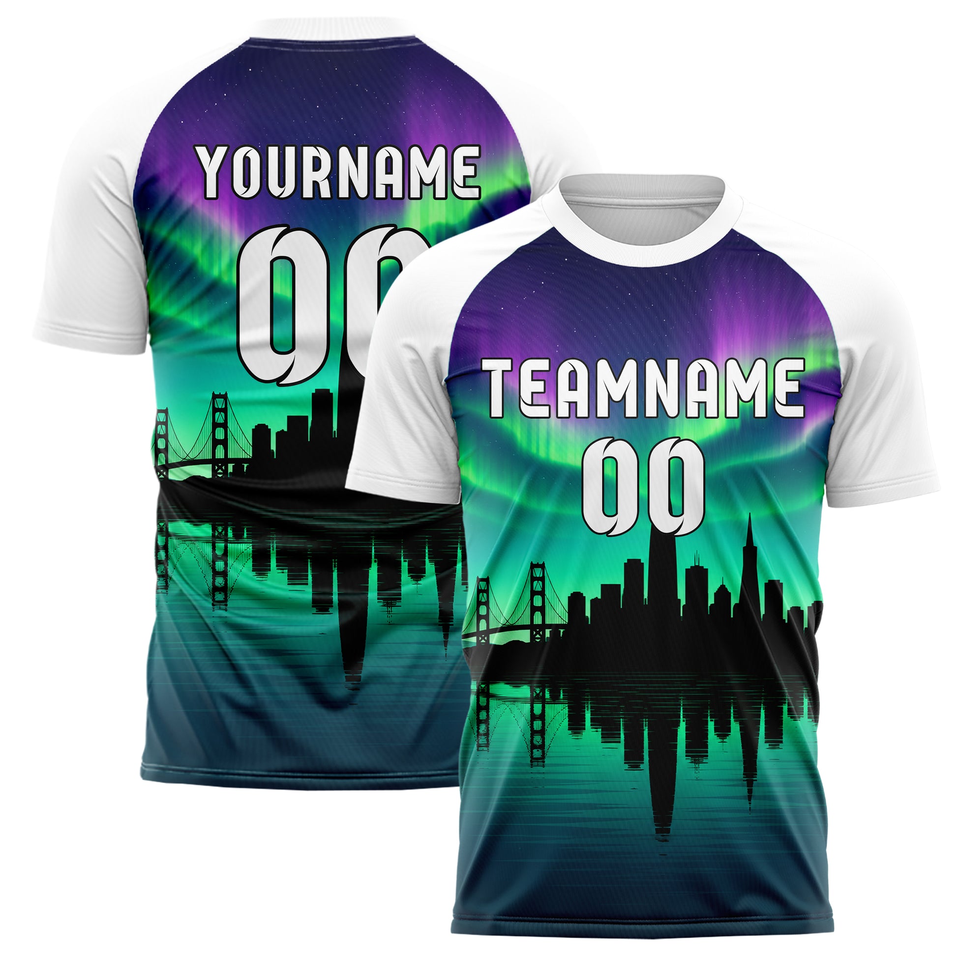 Petrol San Francisco Skyline Design 15-0050 individuelles Fußballtrikot main
