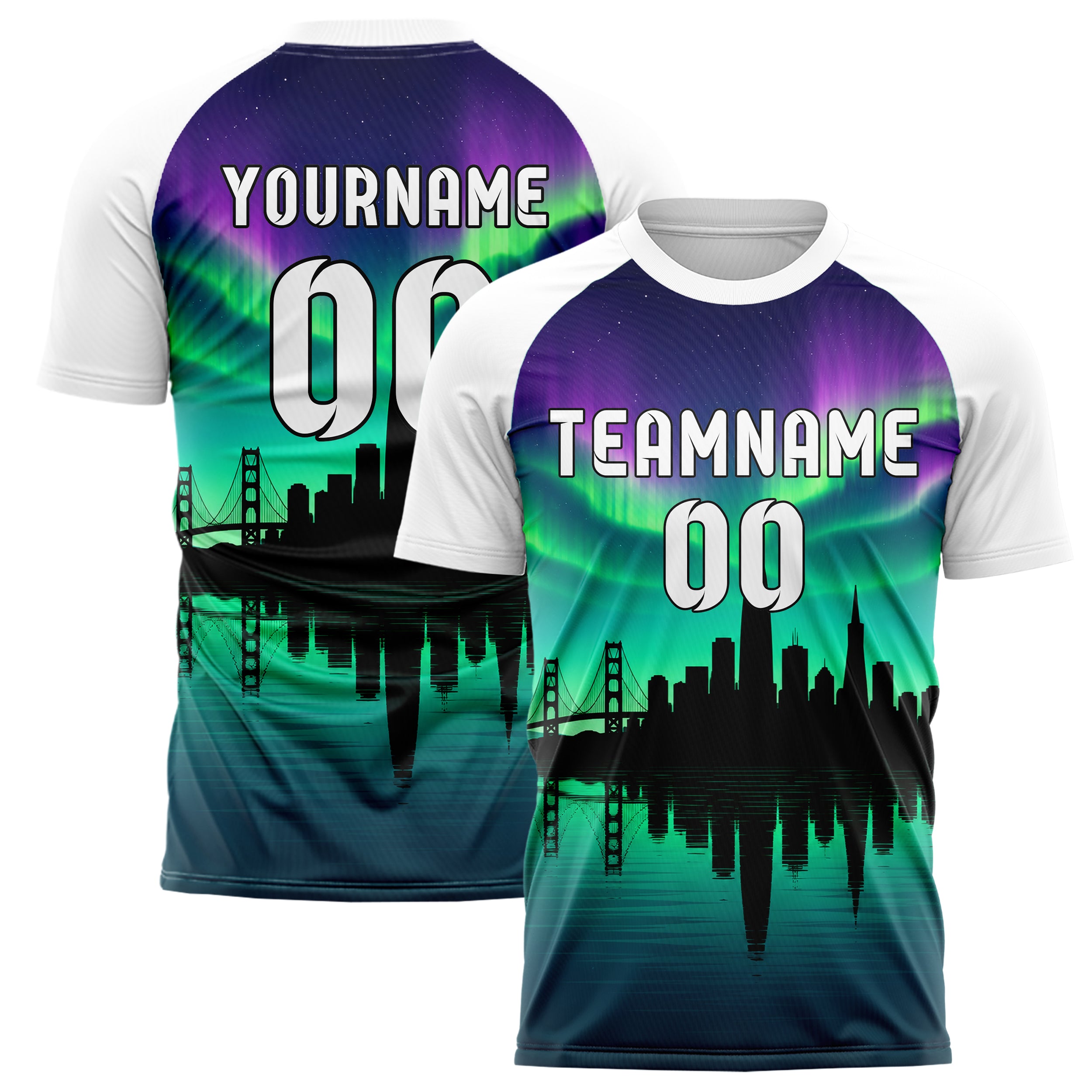 Petrol San Francisco Skyline Design 15-0050 individuelles Fußballtrikot main