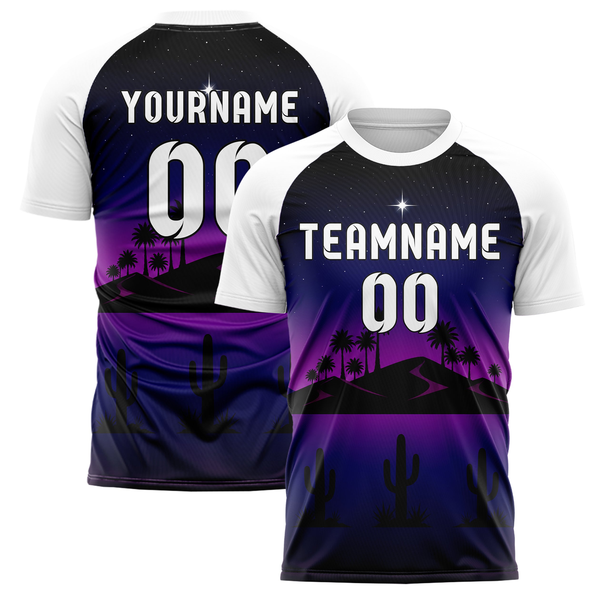 Schwarz Sahara Skyline Design 15-0488 individuelles Fußballtrikot main
