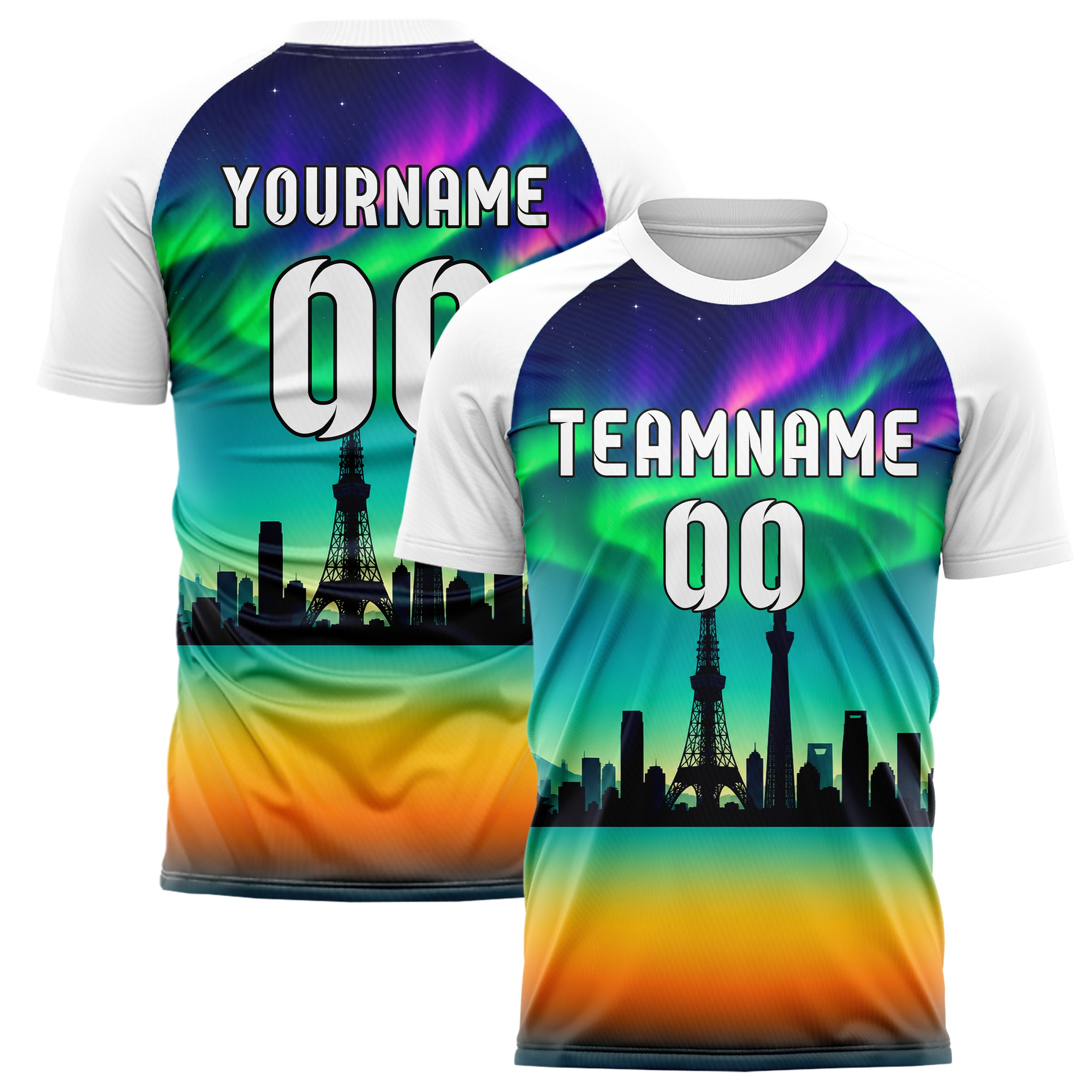 Petrol Tokyo Skyline Design 15-0310 individuelles Fußballtrikot main