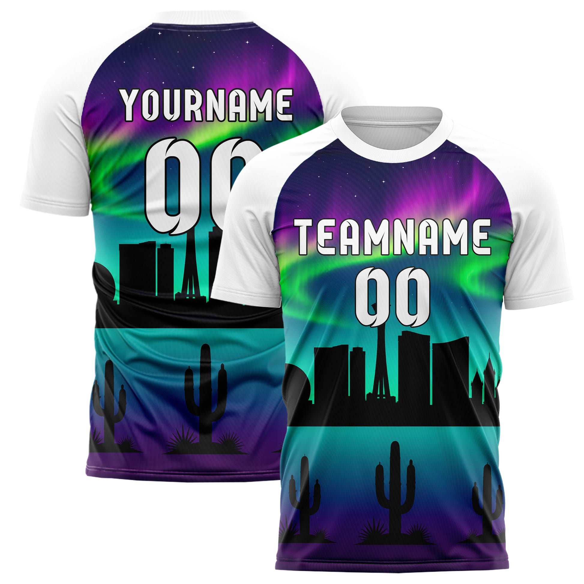 Petrol Las Vegas Skyline Design 15-0090 individuelles Fußballtrikot main
