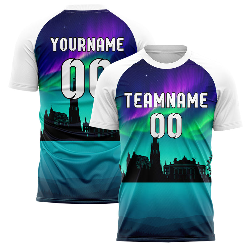 Petrol Vienna Skyline Design 15-0190 individuelles Fußballtrikot main