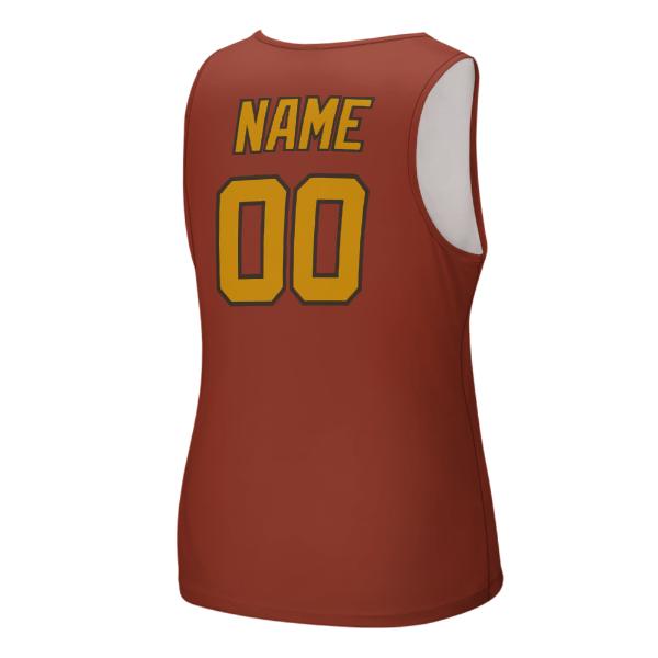 Maßgeschneidertes Korallenrot Gelb Herren Tanktop