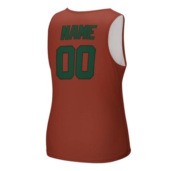 Maßgeschneidertes Korallenrot Moosgrün Herren Tanktop
