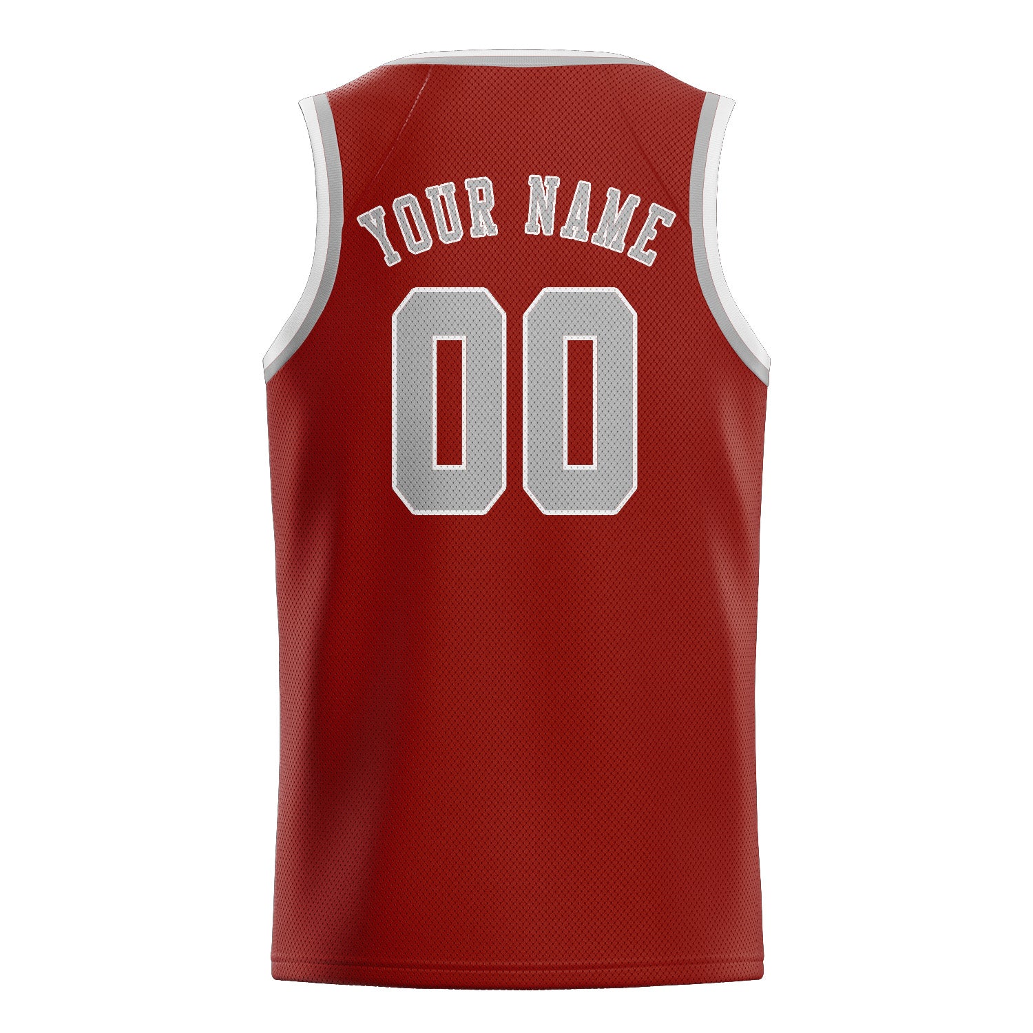 Benutzerdefiniertes Professionelles Korallenrot Grau Basketballtrikot