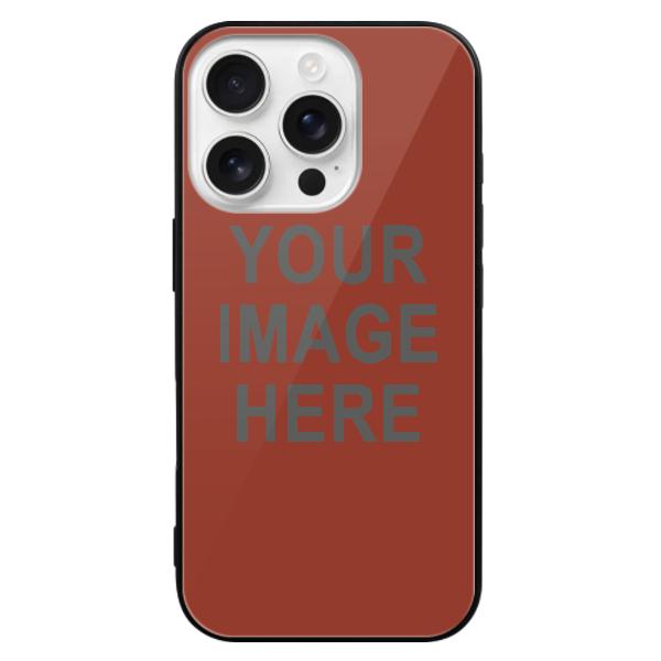 Custodia per telefono personalizzata rosso corallo grigio scuro