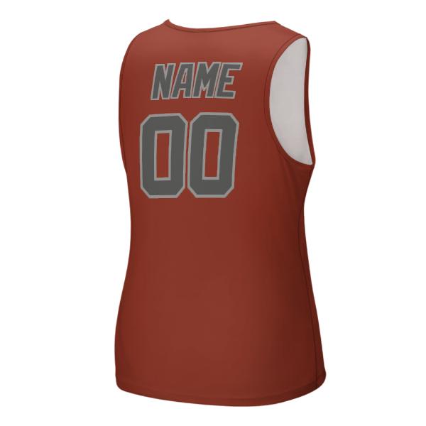Maßgeschneidertes Korallenrot Dunkelgrau Herren Tanktop