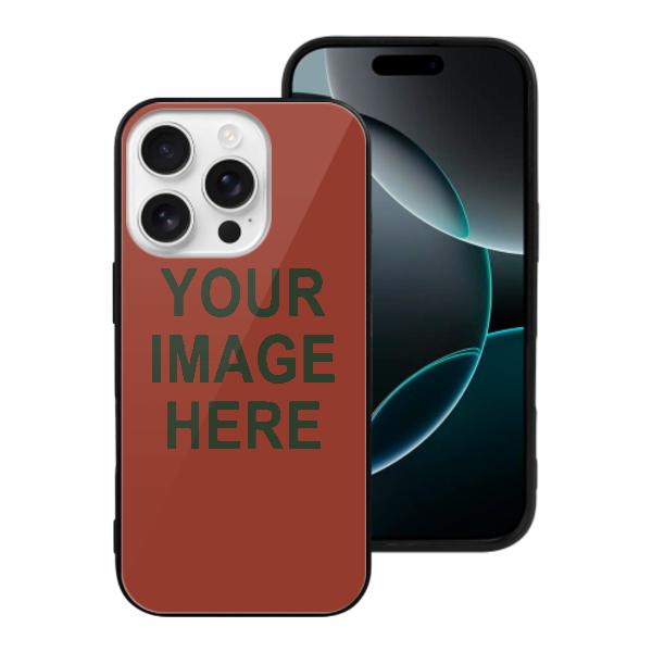 Custodia per telefono personalizzata color corallo rosso abete verde