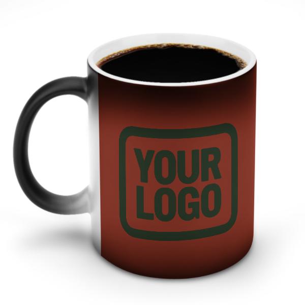 Tazza magica personalizzata color corallo rosso abete verde