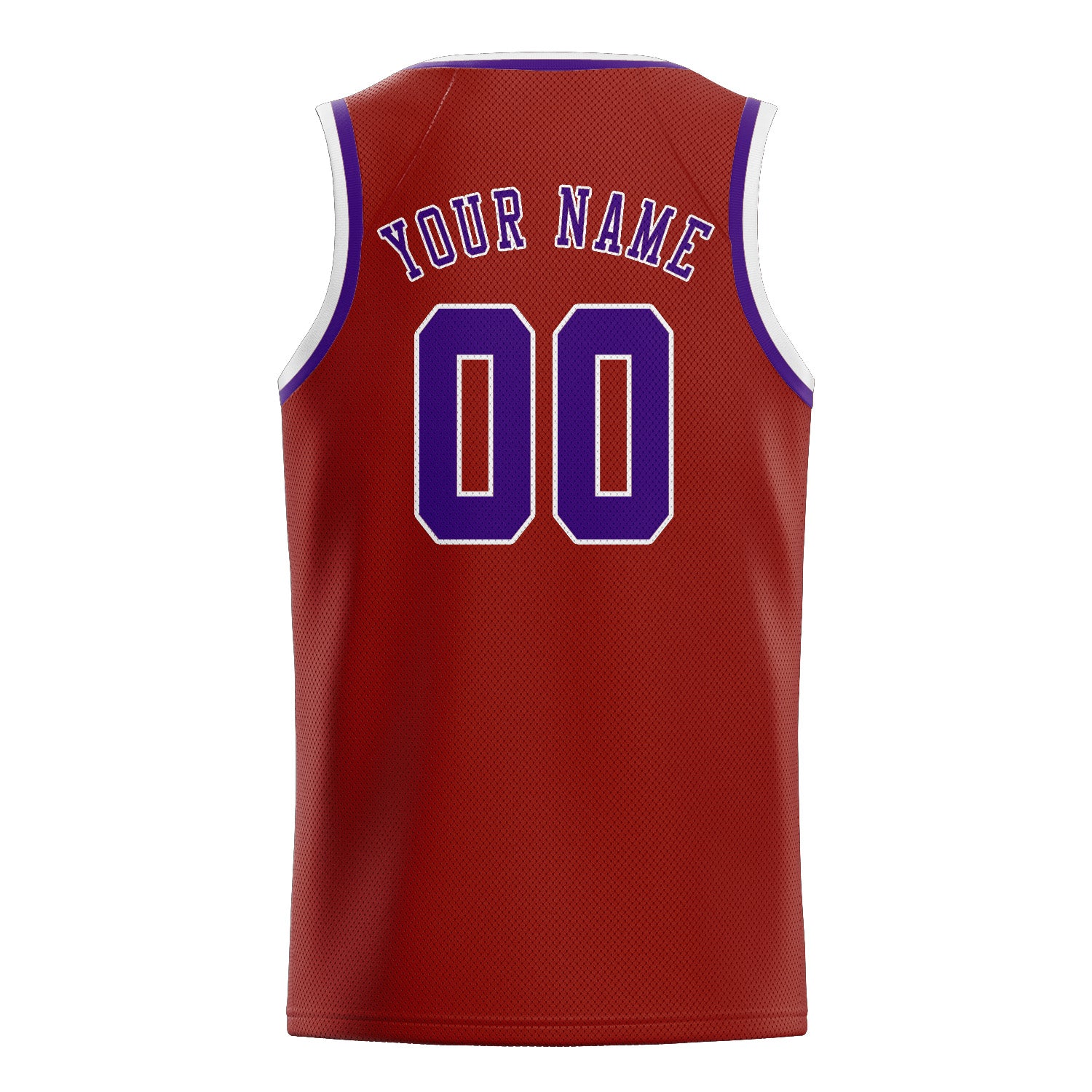 Benutzerdefiniertes Professionelles Korallenrot Lila Basketballtrikot