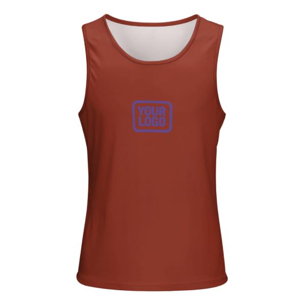 Maßgeschneidertes Korallenrot Lavendel Herren Tanktop