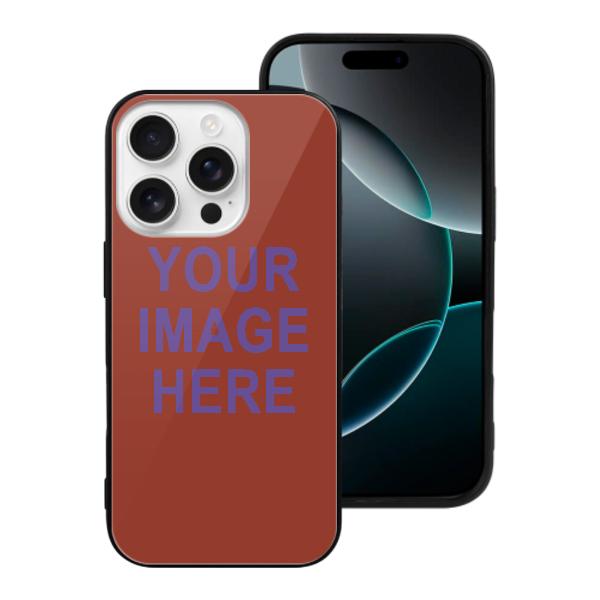 Custodia per telefono personalizzata color corallo rosso e lavanda