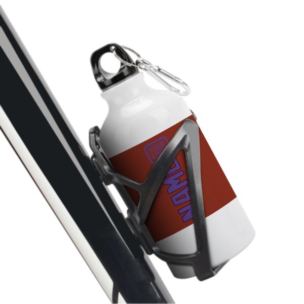 Maßgeschneidertes Korallenrot Lavendel Sportflasche