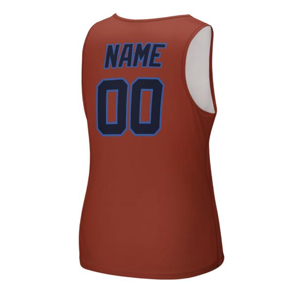Maßgeschneidertes Korallenrot Stahlblau Herren Tanktop