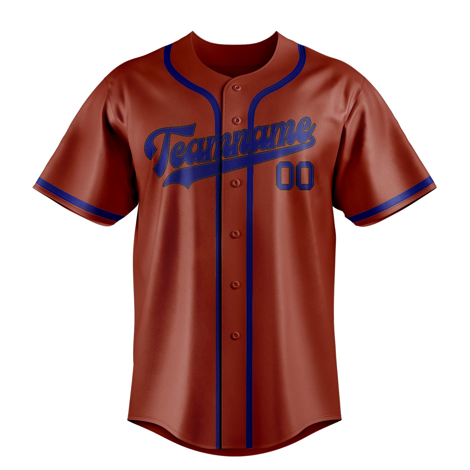 Benutzerdefiniertes Professionelles Korallenrot Himmelblau Baseballtrikot