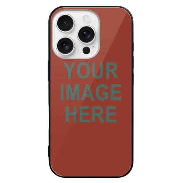 Custodia per telefono personalizzata color corallo rosso e verde acqua