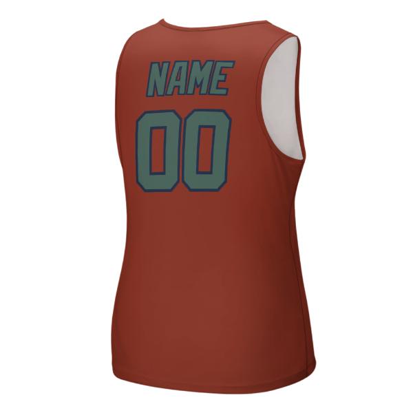 Maßgeschneidertes Korallenrot Blaugrün Herren Tanktop