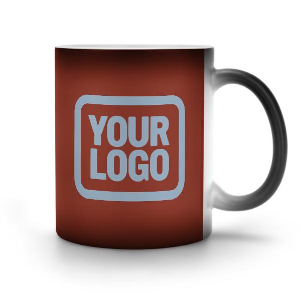 Tazza magica personalizzata color corallo rosso azzurro