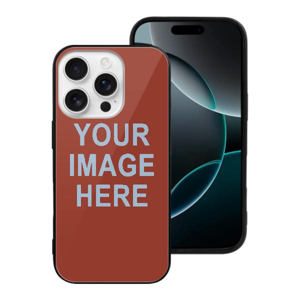 Custodia per telefono personalizzata color corallo rosso azzurro