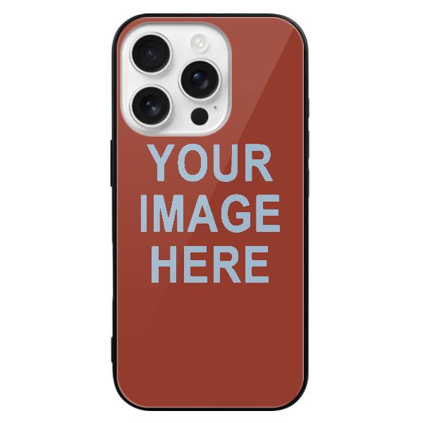 Custodia per telefono personalizzata color corallo rosso azzurro