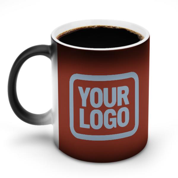 Tazza magica personalizzata color corallo rosso azzurro