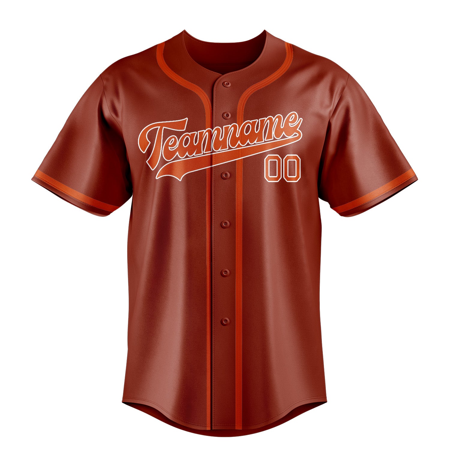 Benutzerdefiniertes Professionelles Korallenrot Orangerot Baseballtrikot